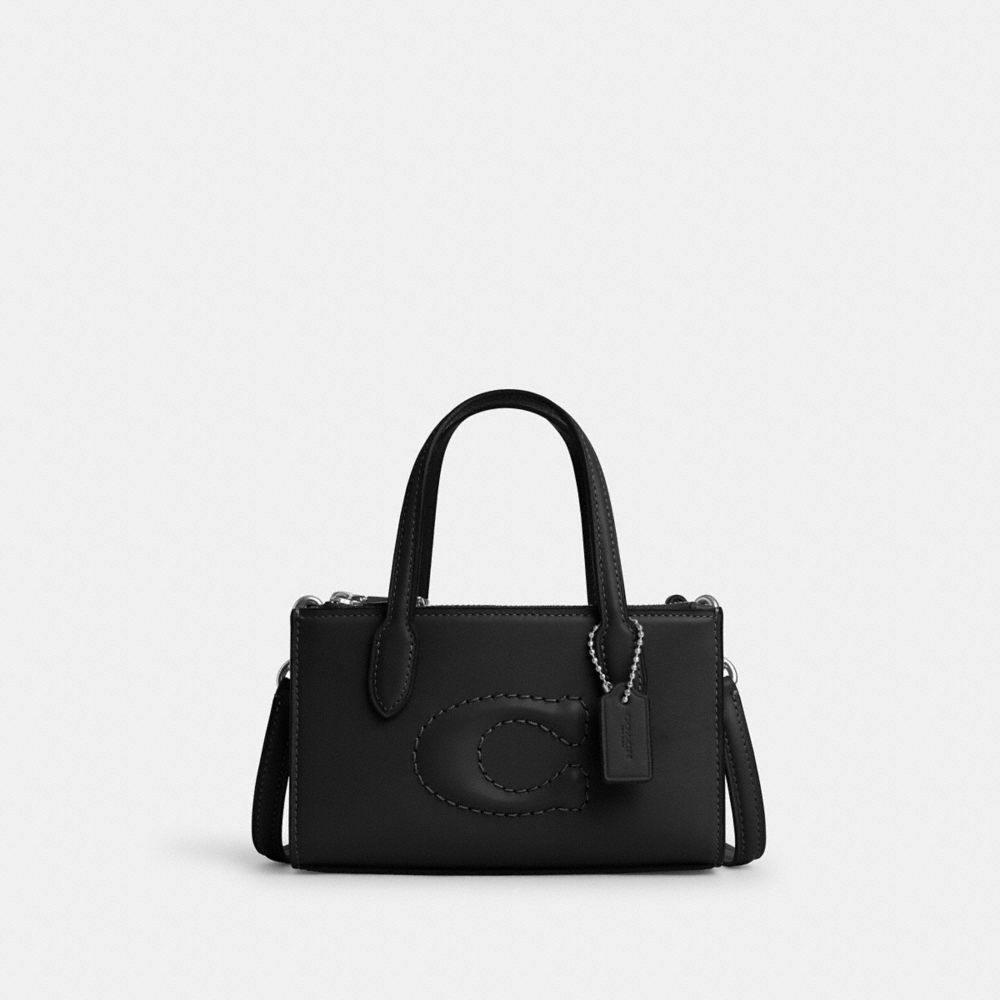 Nina Mini Tote Bag - CT804 - Silver/Black