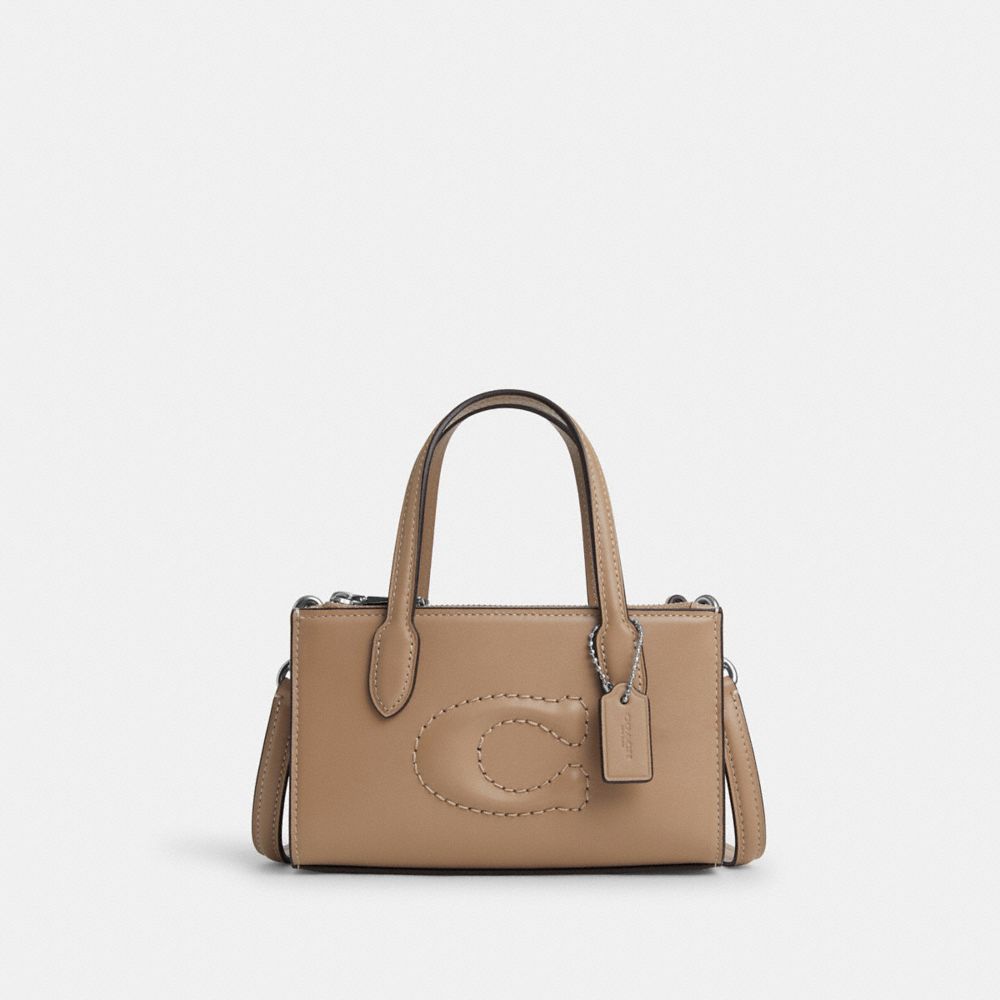 Nina Mini Tote Bag - CT804 - Silver/Taupe