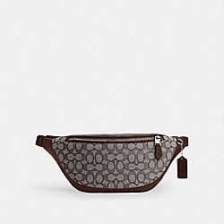 Warren Belt Bag In Signature Jacquard - CT815 - Sv/Oak/Maple