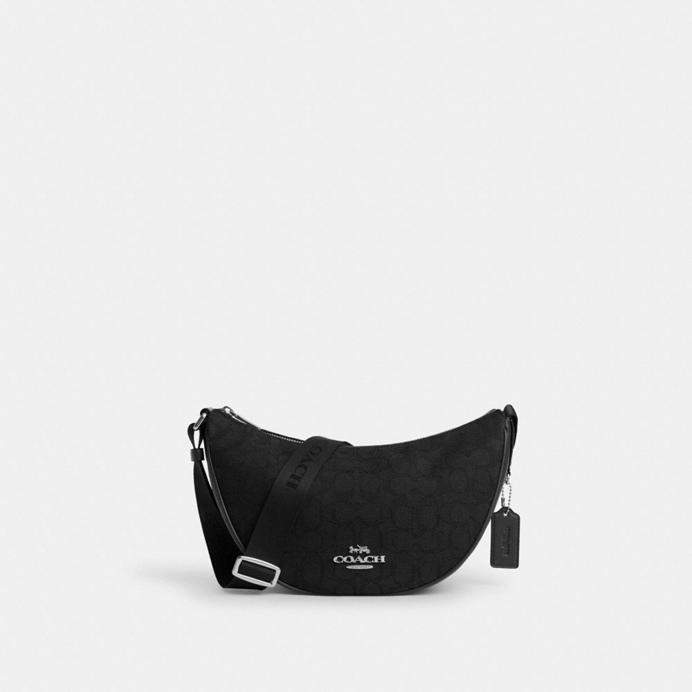 Pace Shoulder Bag In Signature Jacquard - CT822 - Silver/Black