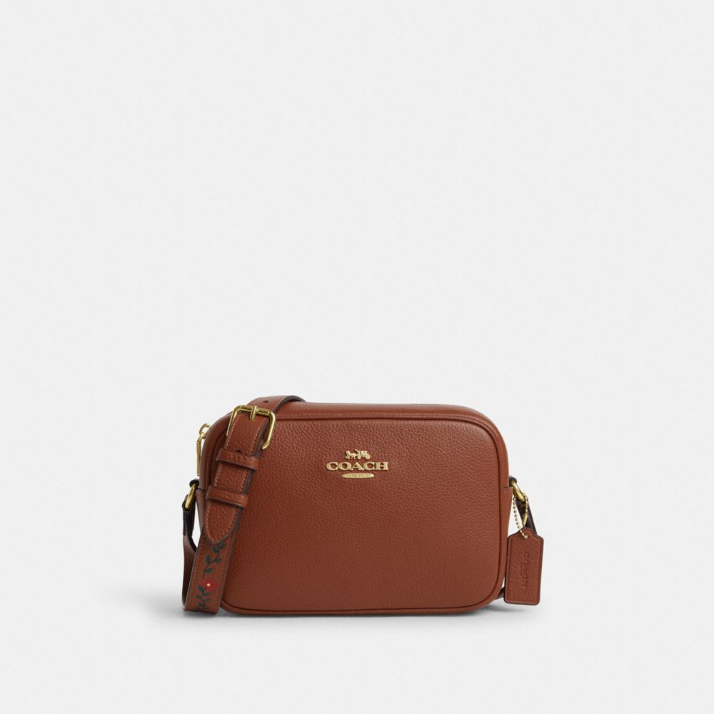 COACH CT842 Jamie Camera Bag With Tooling GOLD/REDWOOD MULTI
