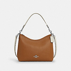Laurel Shoulder Bag In Colorblock - CT850 - Silver/Light Saddle Multi