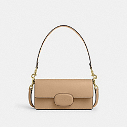 Eliza Flap Crossbody With Leather Covered Closure - CT851 - Im/Tan
