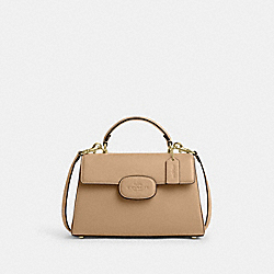 Eliza Top Handle With Leather Covered Closure - CT852 - Im/Tan