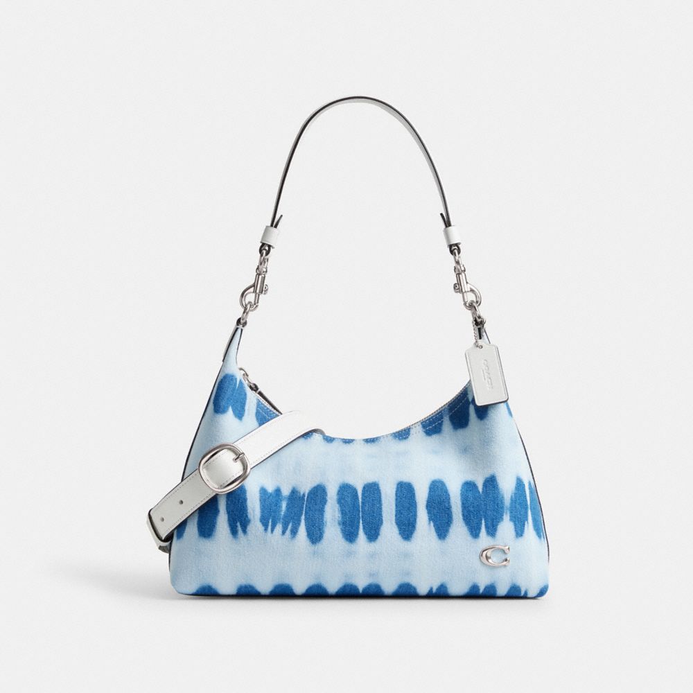 COACH CU040 Juliet Shoulder Bag With Tie Dye SILVER/DENIM MULTI