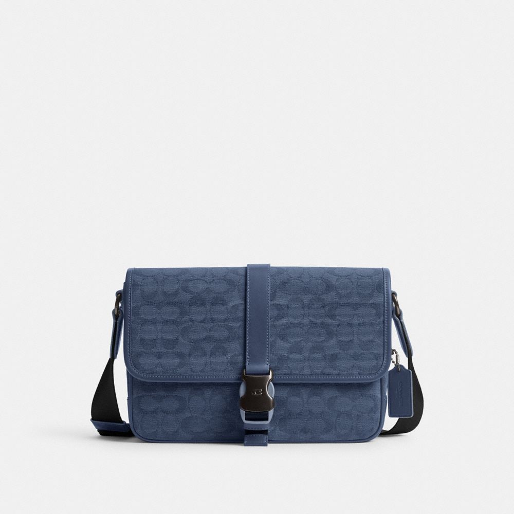 【お年玉セール特価】 Qoo10] コーチリーグメッセンジャーバッグシグネチ Coach バッグ