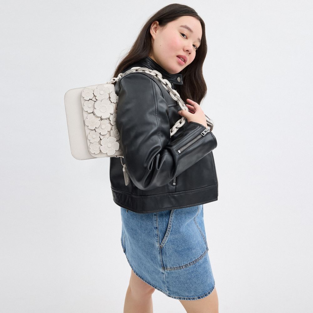 ROGUE 茶香玫瑰頂部提把手袋