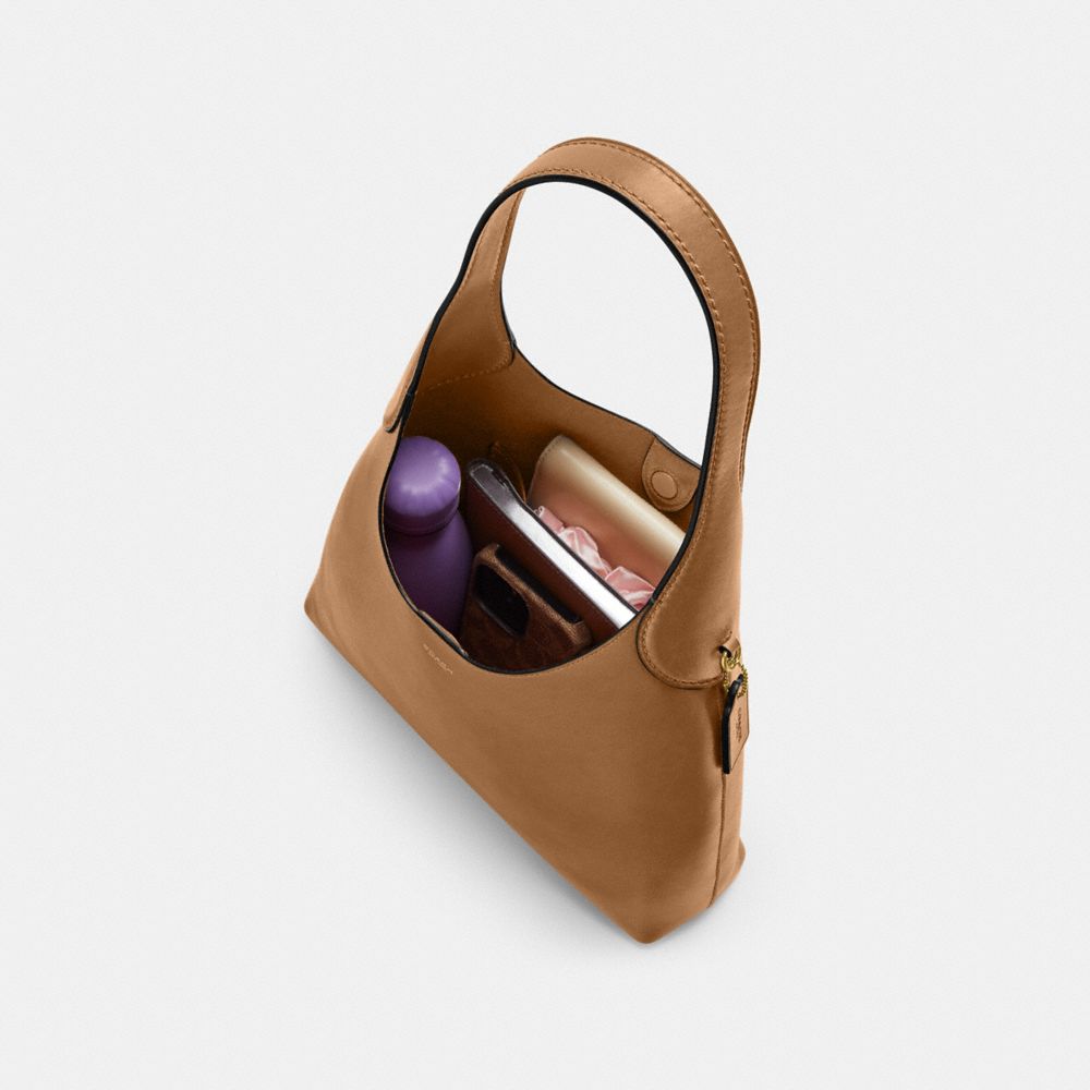 BROOKLYN SHOULDER BAG 28-B4/HONEY BROWN