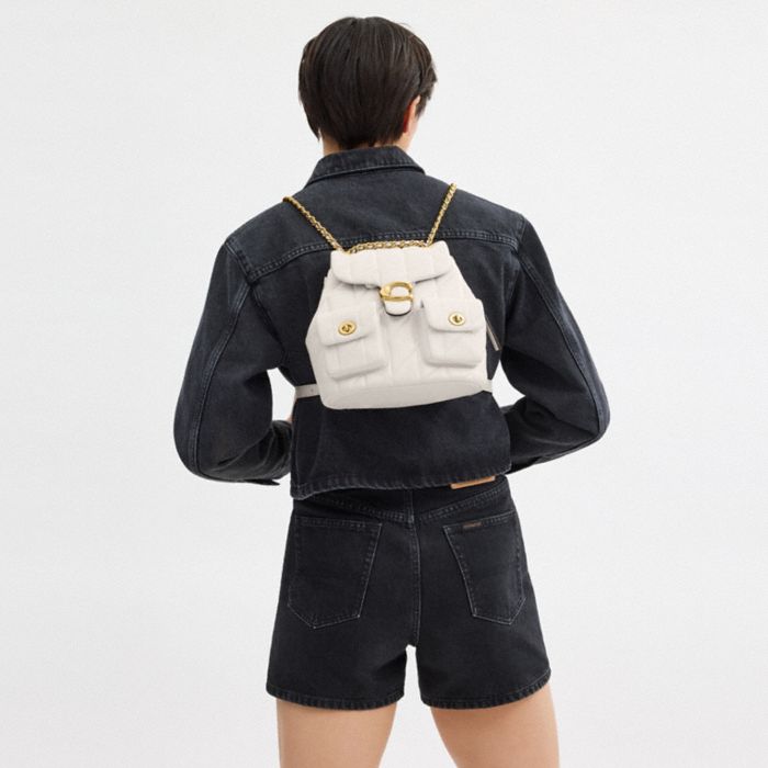 TABBY BACKPACK WITH PILLOW QUILTING