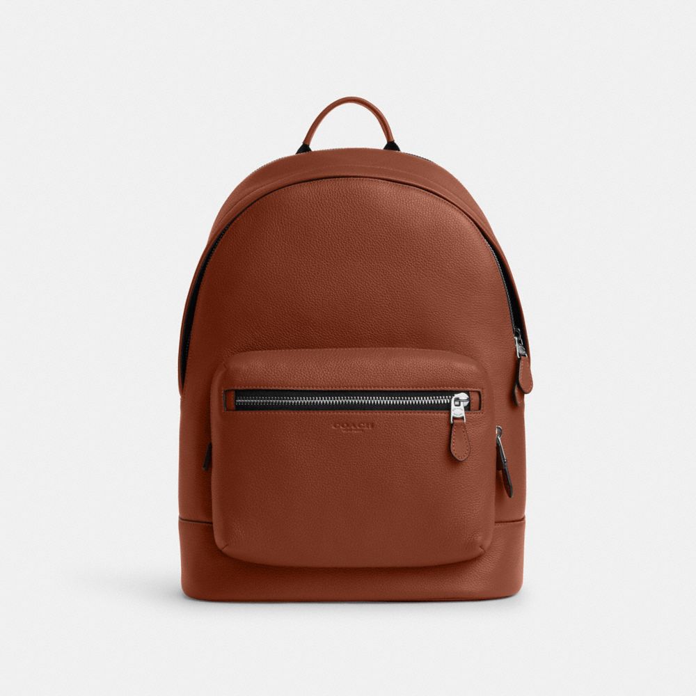 COACH CU105 West Backpack SV/REDWOOD