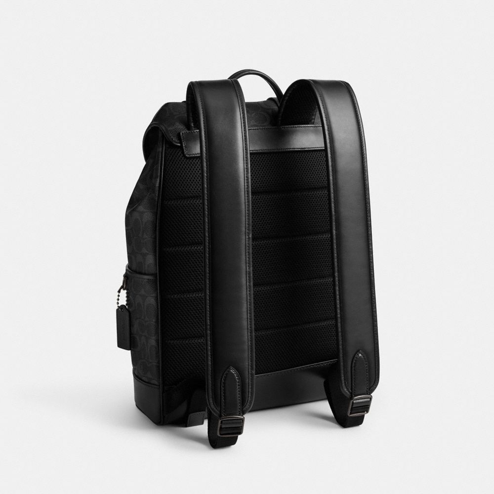 LEAGUE FLAP BACKPACK IN SIGNATURE CANVAS