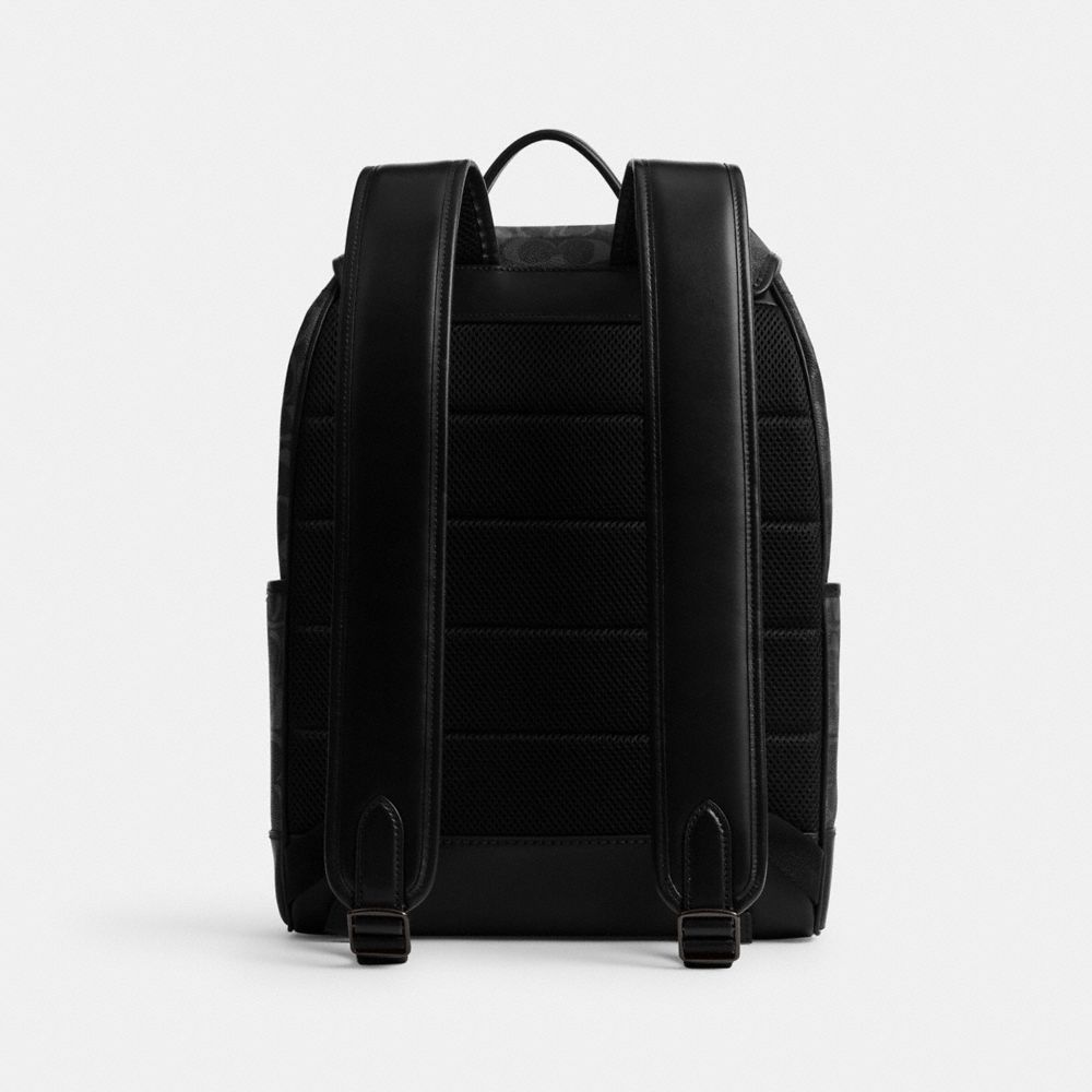 LEAGUE FLAP BACKPACK IN SIGNATURE CANVAS