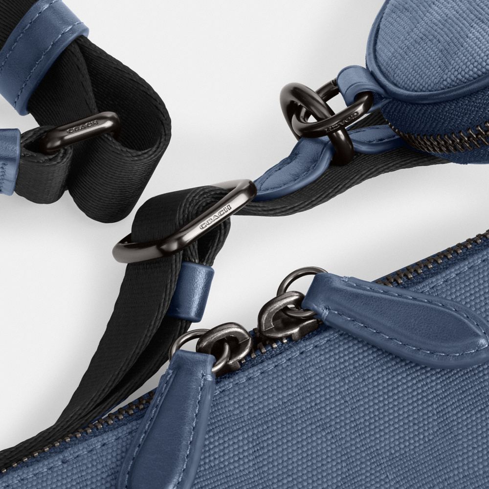 CHARTER SLIM CROSSBODY IN SIGNATURE CANVAS JACQUARD