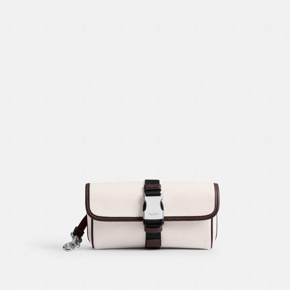 COACH CU238 Racer Pouch SV/CHALK/MAPLE