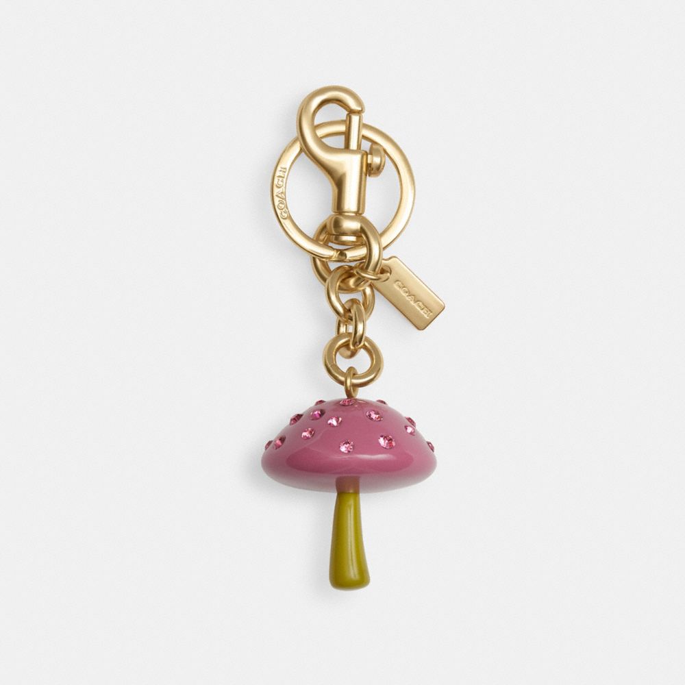 COACH CU310 Coach X Observed By Us Mushroom Bag Charm GOLD/MULTICOLOR
