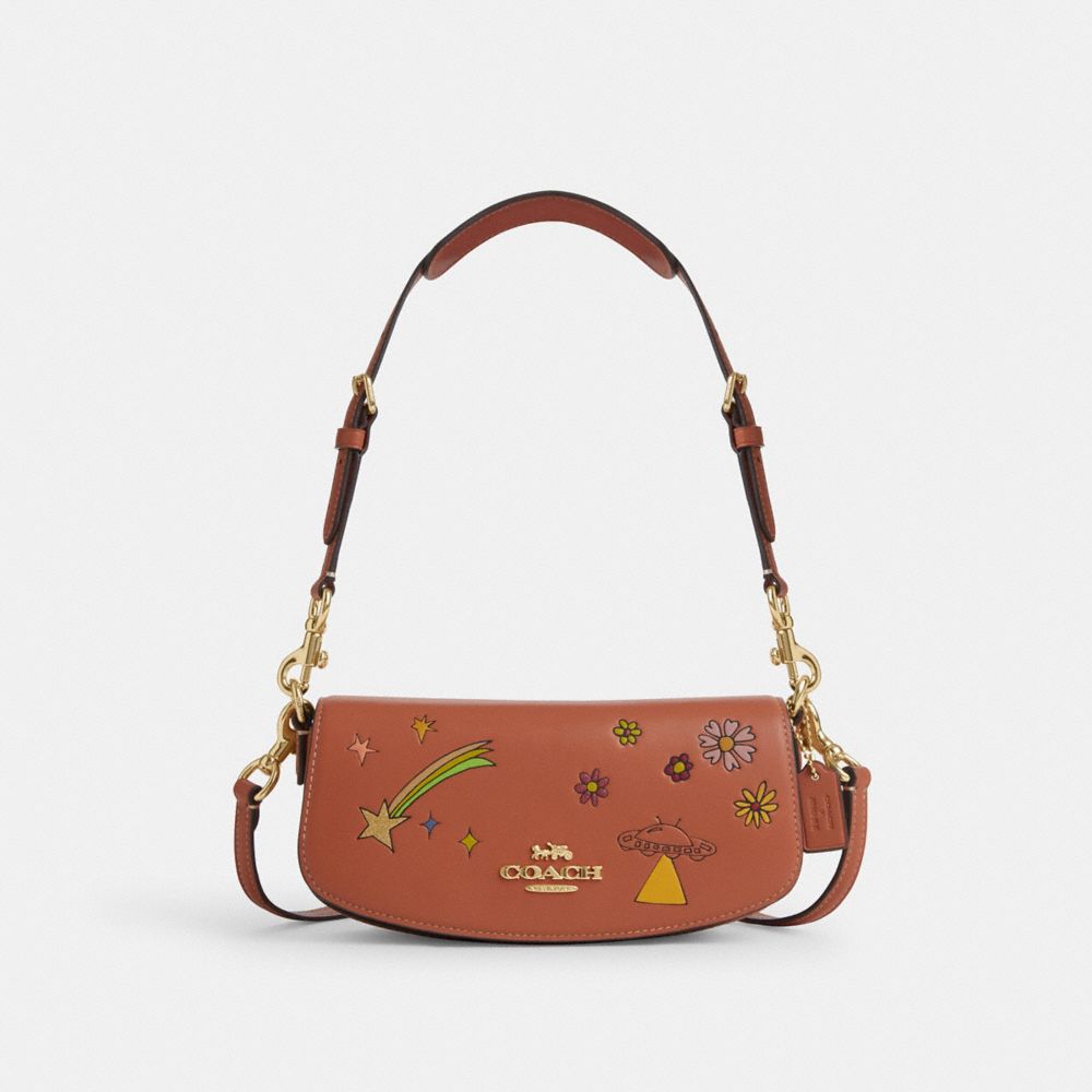 COACH CU375 Coach X Observed By Us Andrea Small Shoulder Bag IM/FADED ORANGE MULTI