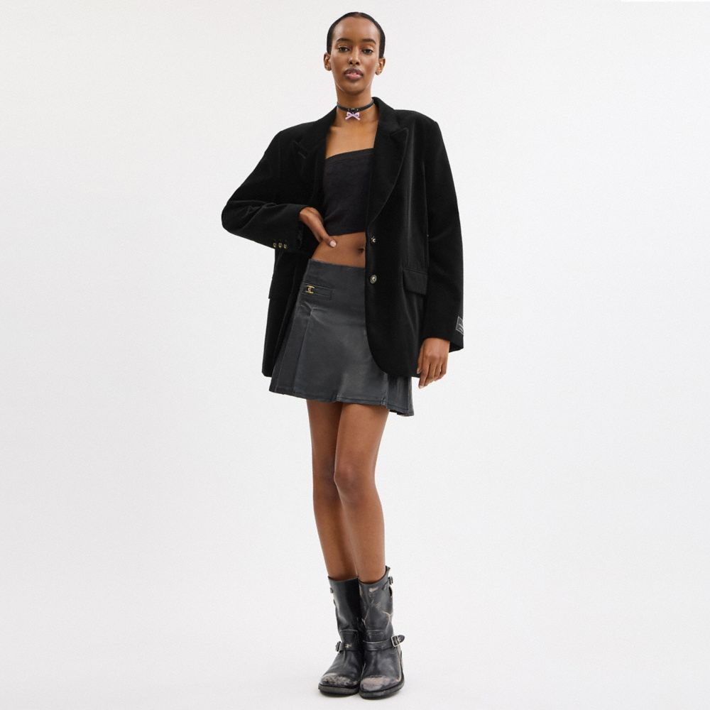 天鵝絨西裝外套