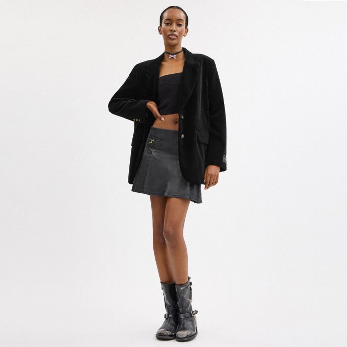 天鵝絨西裝外套