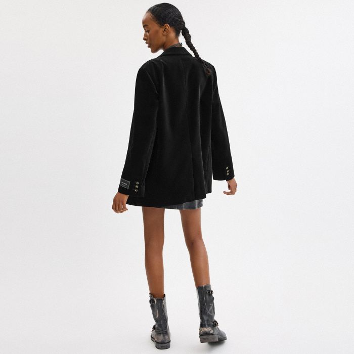 天鵝絨西裝外套