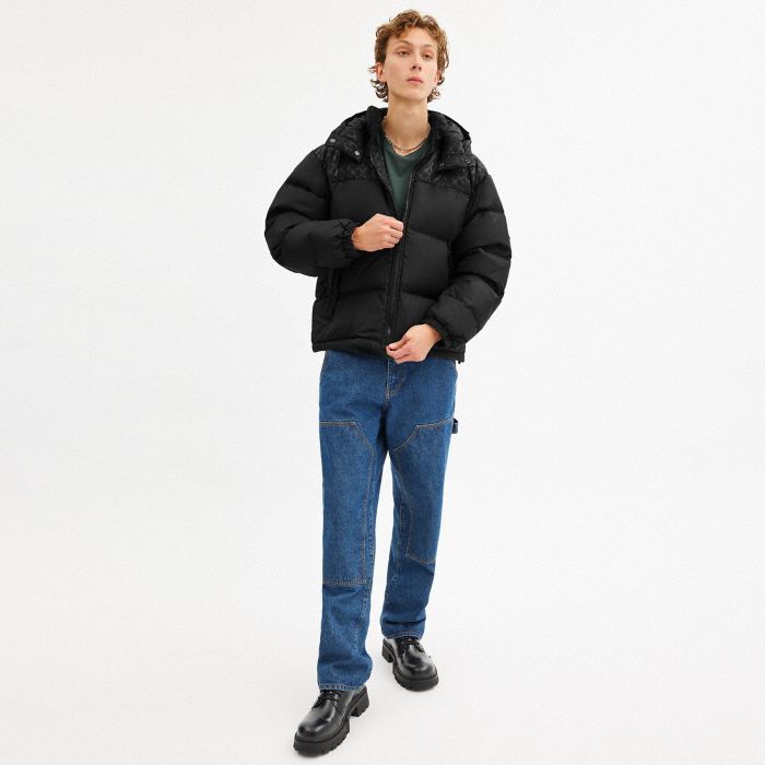 DOWN PUFFER JACKET IN RECYCLED POLYESTER