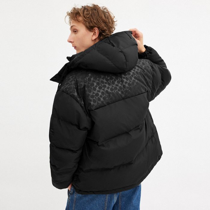 DOWN PUFFER JACKET IN RECYCLED POLYESTER