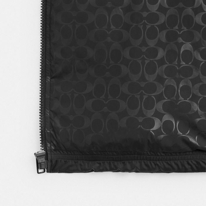 DOWN PUFFER VEST IN RECYCLED POLYESTER