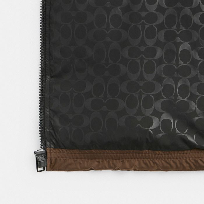DOWN PUFFER VEST IN RECYCLED POLYESTER