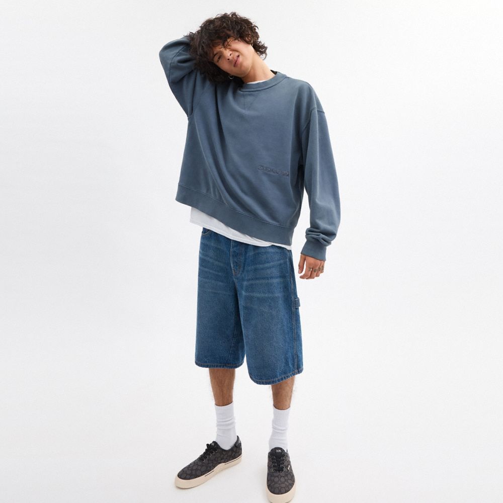 GARMENT DYE CREWNECK SWEATSHIRT