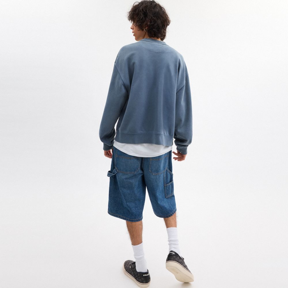 GARMENT DYE CREWNECK SWEATSHIRT