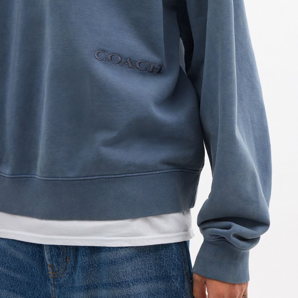 GARMENT DYE CREWNECK SWEATSHIRT