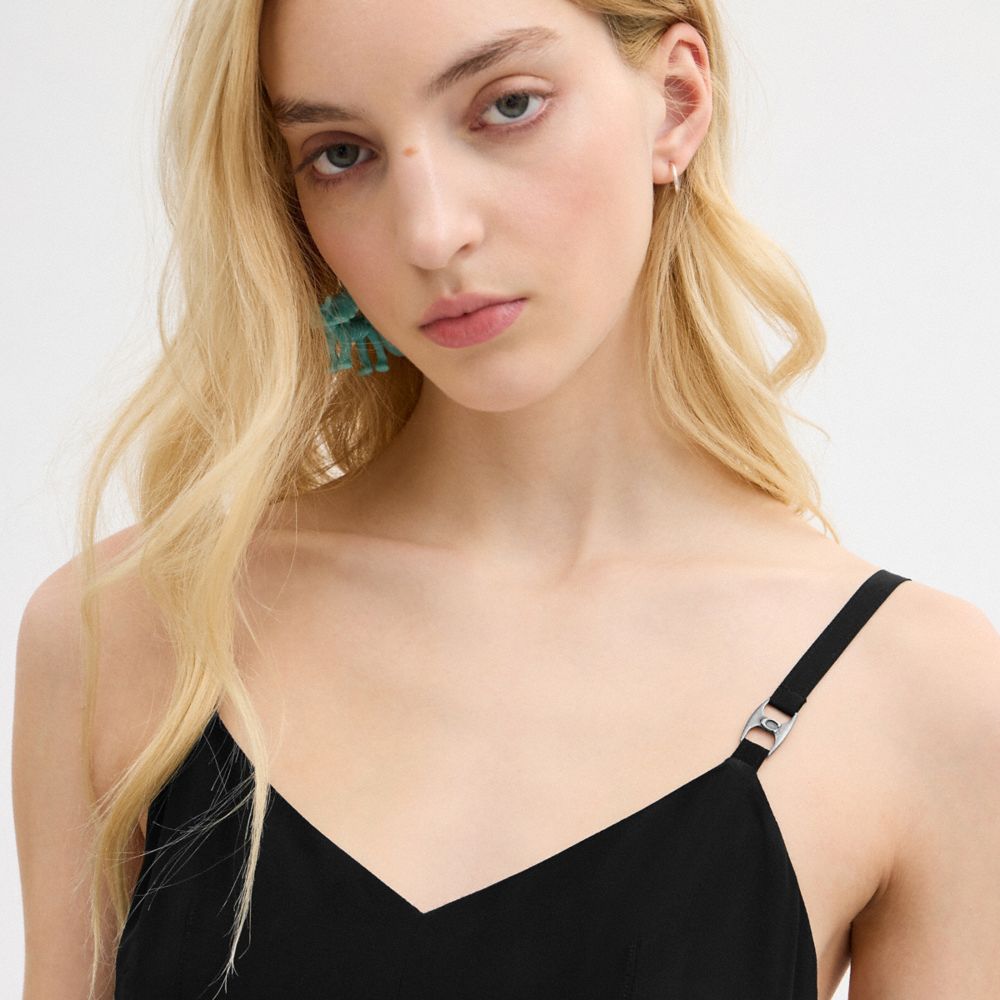 HERITAGE C 真絲中長連身裙