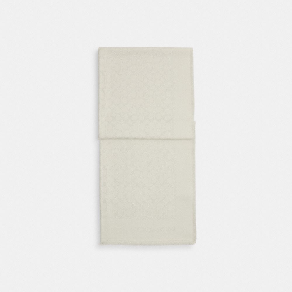 經典 SIGNATURE 金屬風長方形圍巾