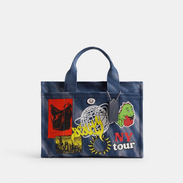 CARGO TOTE BAG WITH TIE-DYE