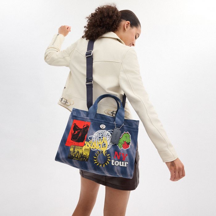 CARGO TOTE BAG WITH TIE-DYE