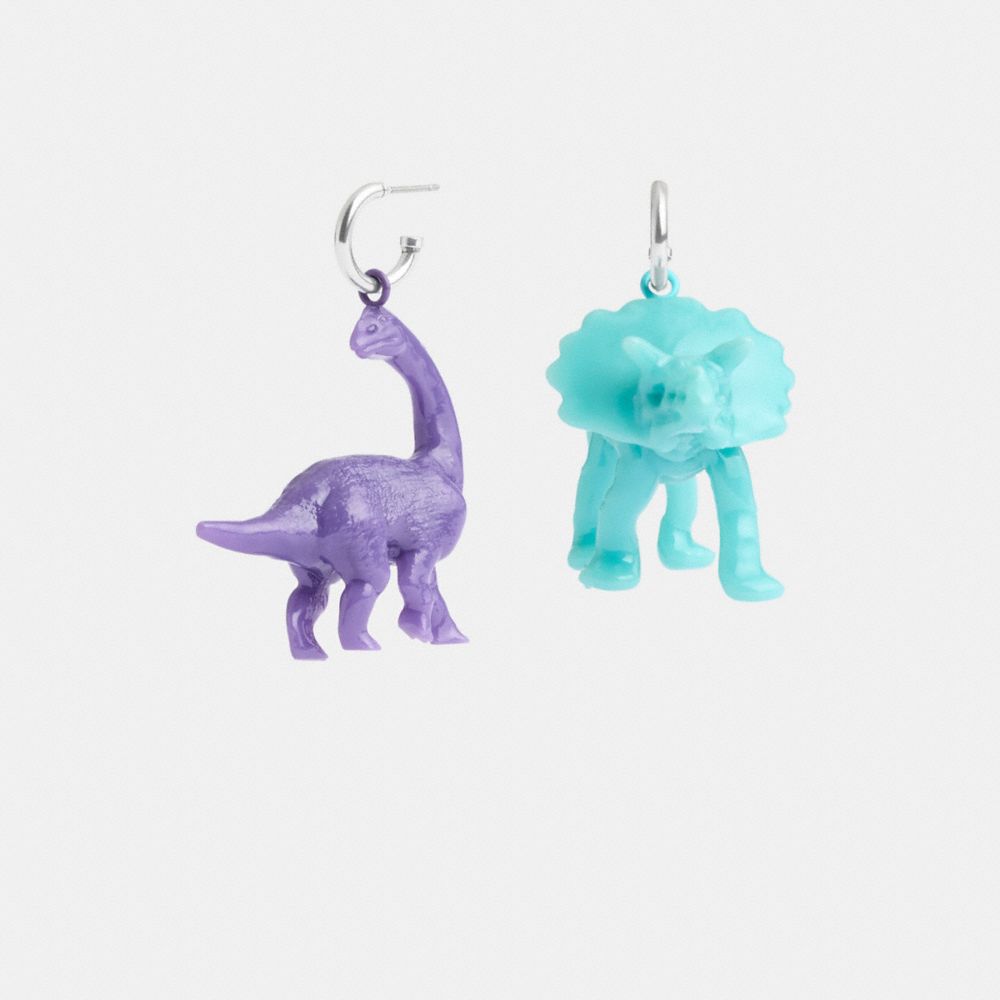 dinosaur earrings coach