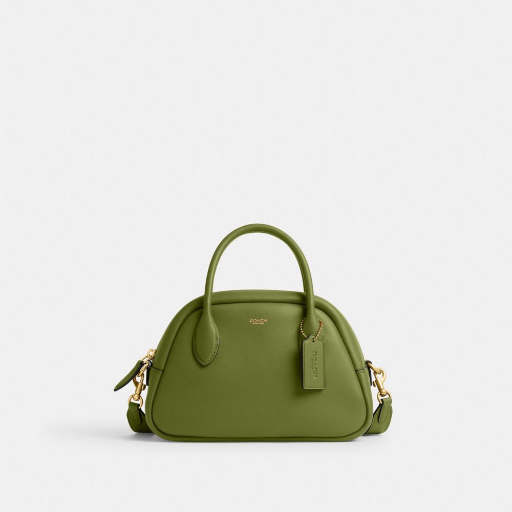 COACH CU863 Borough Bowling Bag B4/DARK LIME