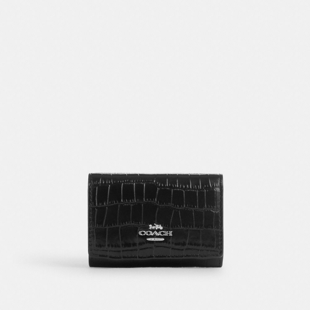 COACH CU914 Micro Wallet SILVER/BLACK