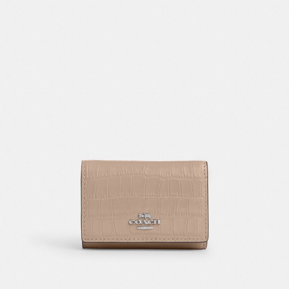 COACH CU914 Micro Wallet SILVER/STONE