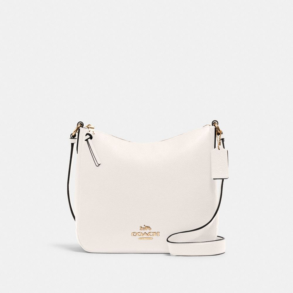 COACH CU960 Ellie File Bag Gold/Chalk