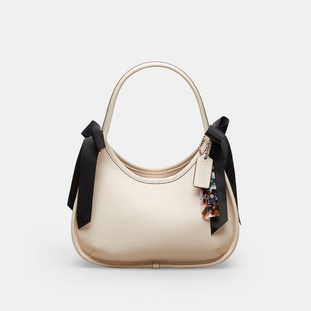 COACH CV002 Ergo Bag In Coachtopia Leather: Bows CLOUD