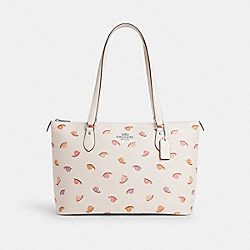 Gallery Tote Bag With Snail Print - CV268 - Silver/Chalk Multi