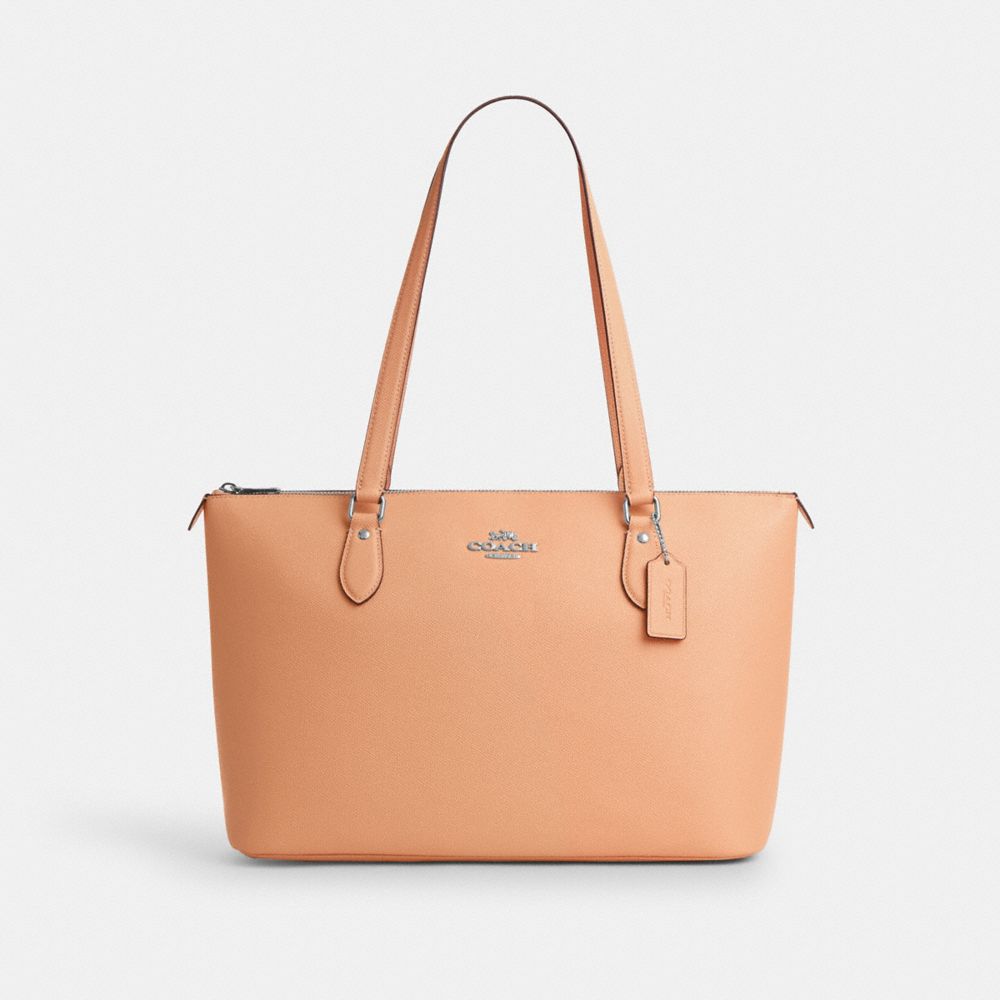 COACH CV402 Gallery Tote Bag SV/FADED BLUSH