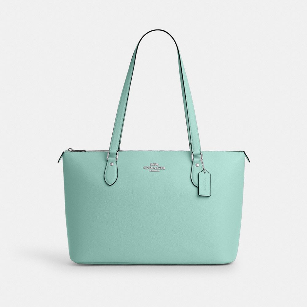 COACH CV402 Gallery Tote Bag SV/FADED BLUE