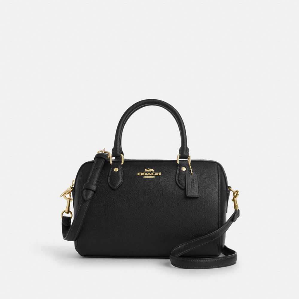 Rowan Satchel Bag - CV403 - Gold/Black