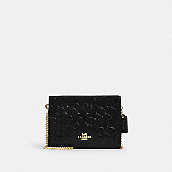 Slim Crossbody In Signature Leather - CV407 - Gold/Black