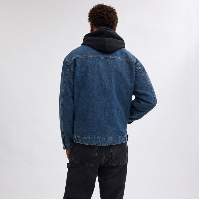 DENIM ZIP FRONT JACKET