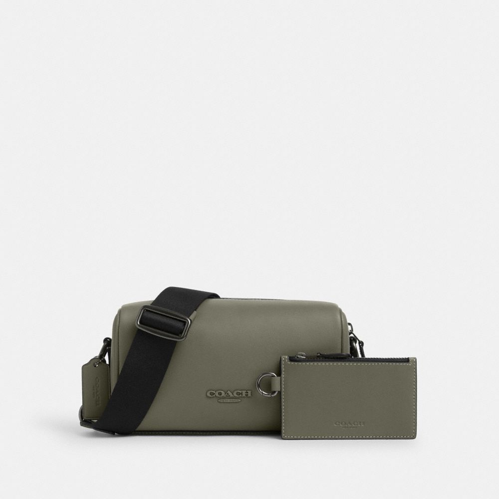 Axel Crossbody Bag - CV530 - Gunmetal/Military Green
