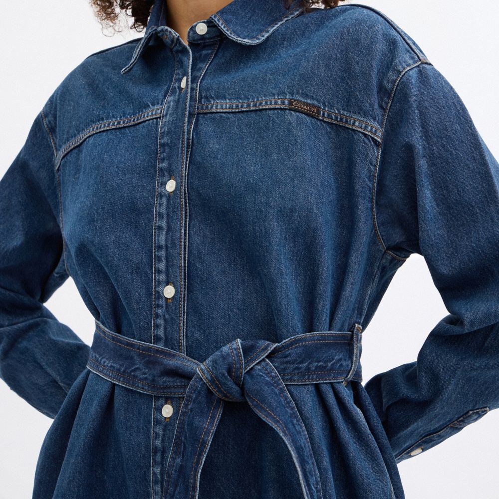 DENIM SHIRT DRESS