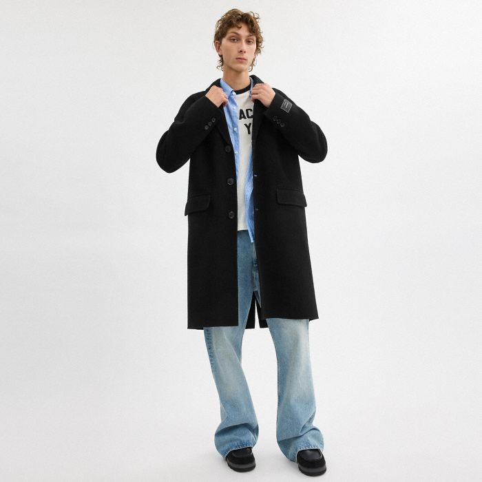 DOUBLE FACED WOOL COAT