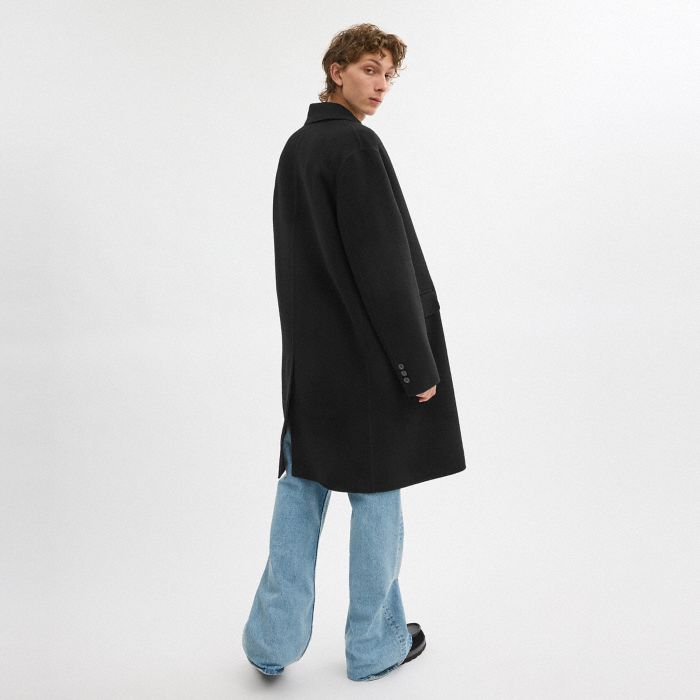 DOUBLE FACED WOOL COAT